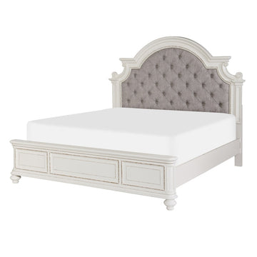 Baylesford Antique White Eastern King Bed - Ornate Home