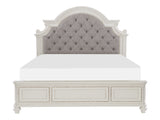 Baylesford Antique White / Gray Queen Bed - Ornate Home