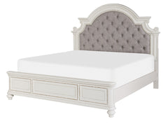 Baylesford Antique White / Gray Queen Bed - Ornate Home