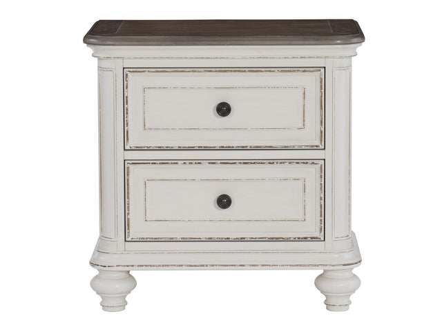 Baylesford Antique White Nightstand - Ornate Home