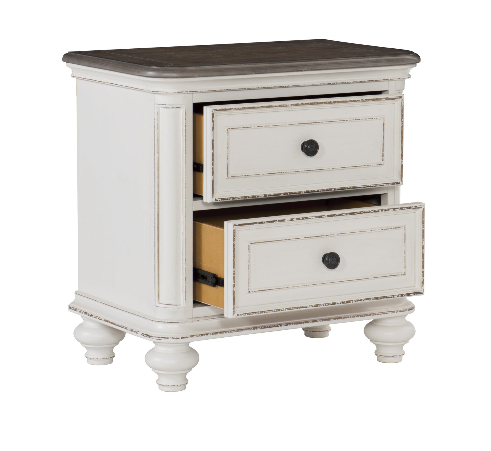 Baylesford Antique White Nightstand - Ornate Home