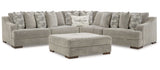 Bayless Smoke 3pc Symmetrical Sectional - Ornate Home