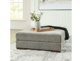 Bayless Smoke Oversized Accent Ottoman (Online Special Price) - Ornate Home