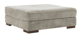 Bayless Smoke Oversized Accent Ottoman (Online Special Price) - Ornate Home
