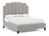 Bayonne Grey Fabric Panel King Bed - Ornate Home