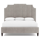 Bayonne Grey Fabric Panel King Bed - Ornate Home