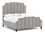 Bayonne Grey Fabric Panel King Bed - Ornate Home