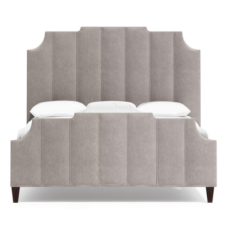 Bayonne Grey Fabric Panel King Bed - Ornate Home