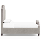 Bayonne Grey Fabric Panel King Bed - Ornate Home