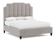 Bayonne Grey Fabric Queen Panel Bed - Ornate Home