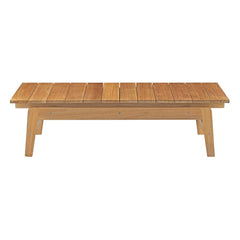 Bayport Natural Outdoor Patio Teak Coffee Table - Ornate Home