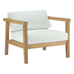 Bayport Natural/White 3 Piece Outdoor Patio Teak Set - Ornate Home