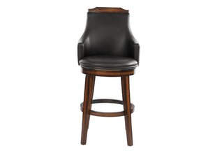 Bayshore Brown Swivel Pub Height Chair - Ornate Home