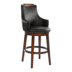 Bayshore Brown Swivel Pub Height Chair (Set of 2) - Ornate Home