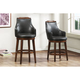 Bayshore Brown Swivel Pub Height Chair - Ornate Home
