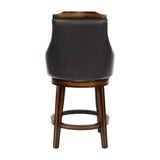 Bayshore Dark Brown Counter Height Swivel Chair (Set of 2) - Ornate Home