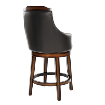 Bayshore Dark Brown Counter Height Swivel Chair (Set of 2) - Ornate Home