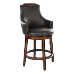 Bayshore Dark Brown Counter Height Swivel Chair (Set of 2) - Ornate Home