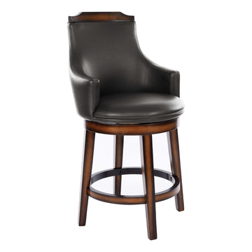 Bayshore Dark Brown Counter Height Swivel Chair (Set of 2) - Ornate Home