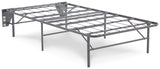 Baystorm Gray 2 Twin Panel Beds, 2 Mattresses, 2 Foundations, and Chest - Ornate Home