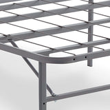 Baystorm Gray 2 Twin Panel Beds, 2 Mattresses, 2 Foundations, and Chest - Ornate Home