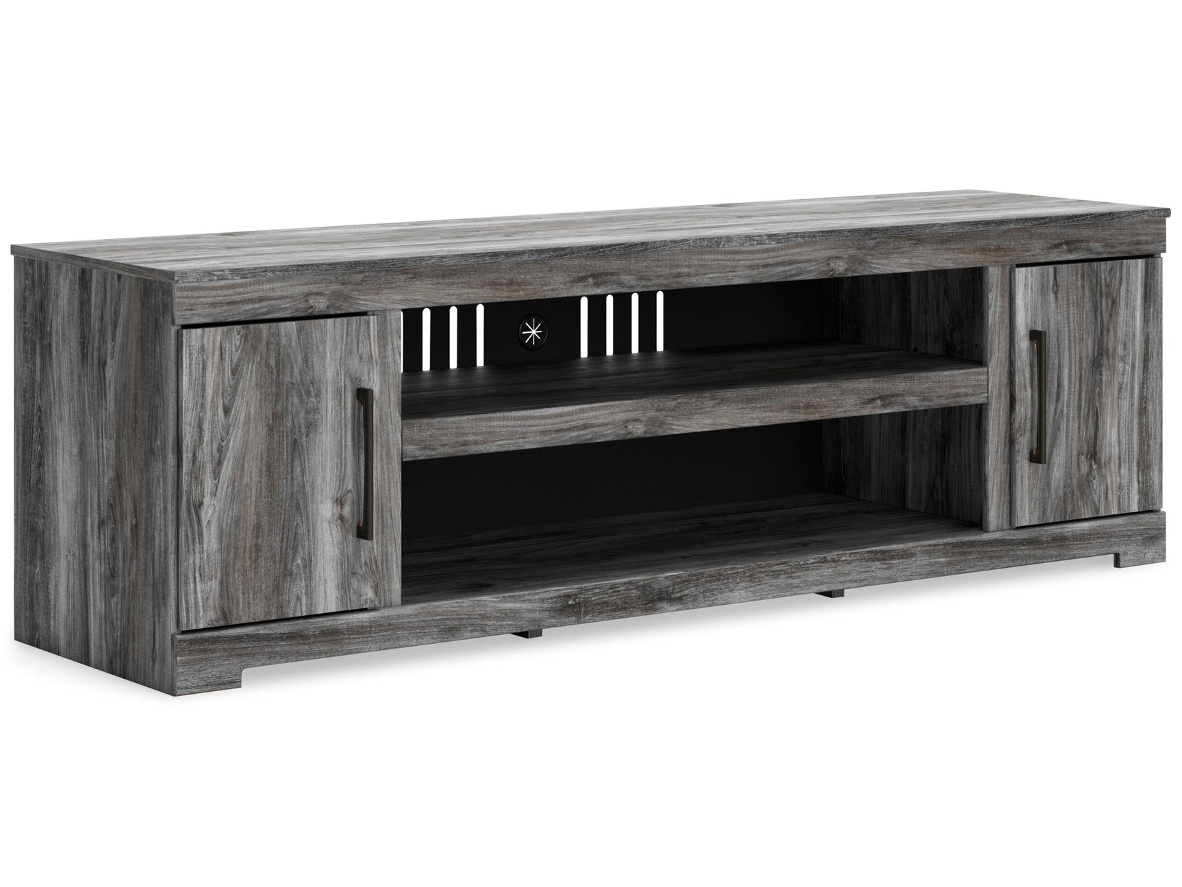 Baystorm Gray 73" TV Stand - Ornate Home