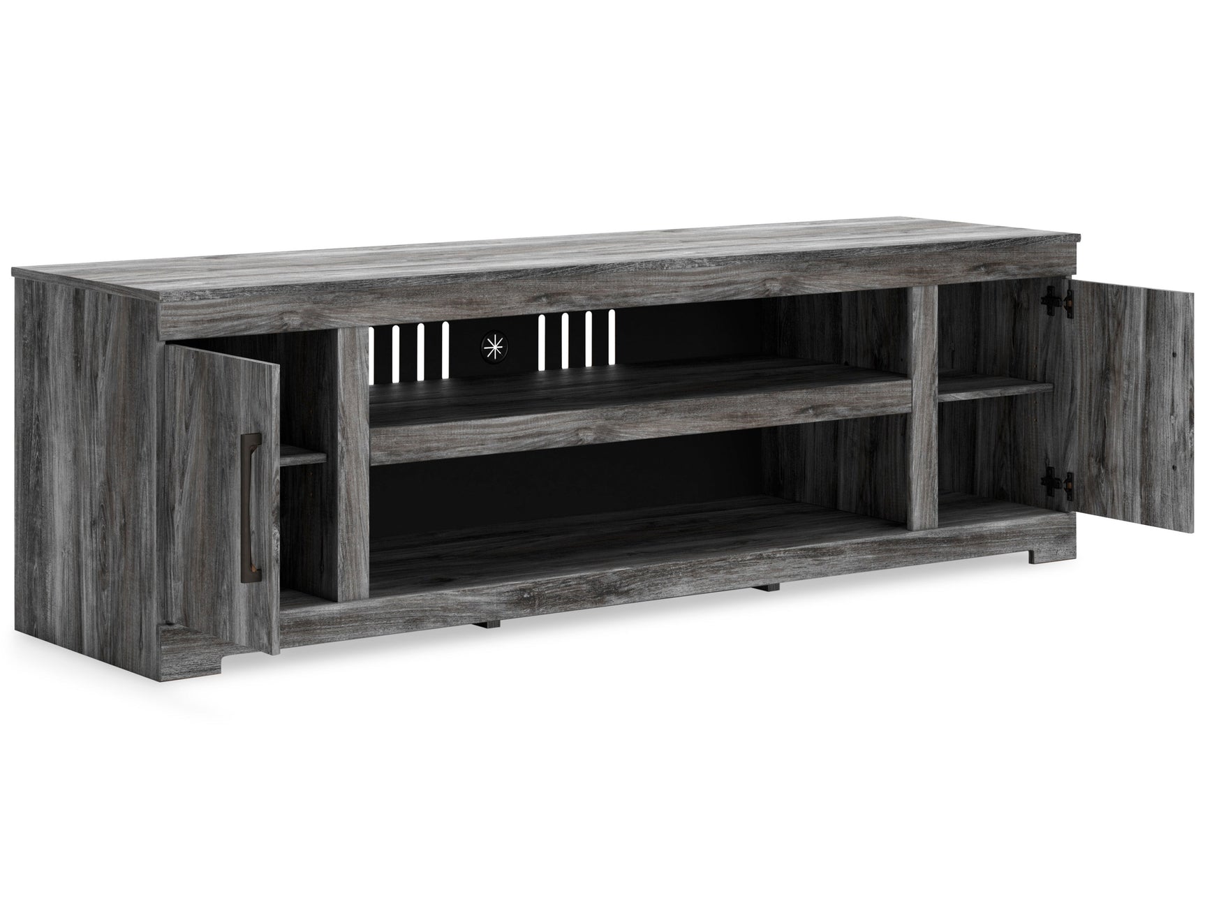 Baystorm Gray 73" TV Stand - Ornate Home