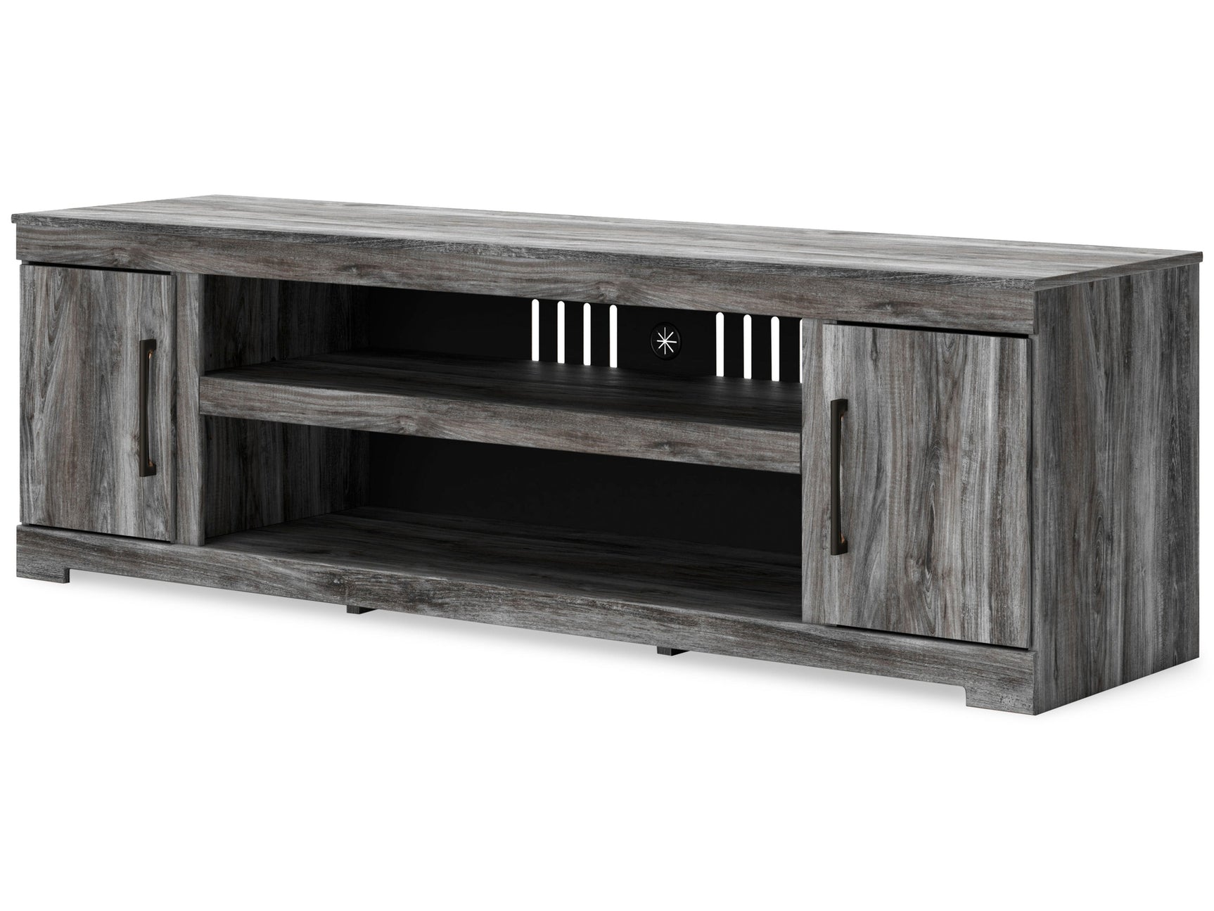 Baystorm Gray 73" TV Stand - Ornate Home