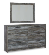 Baystorm Gray Dresser & Mirror - Ornate Home