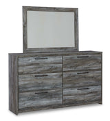 Baystorm Gray Dresser & Mirror - Ornate Home