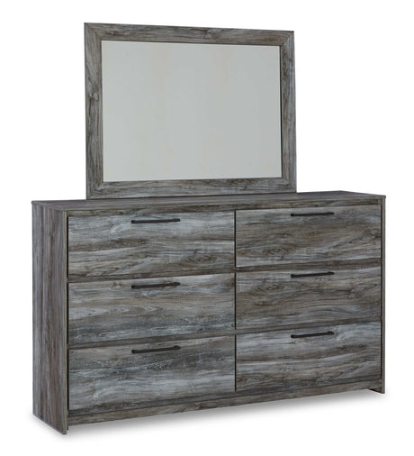 Baystorm Gray Dresser & Mirror - Ornate Home