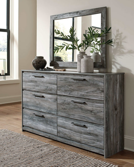 Baystorm Gray Dresser & Mirror - Ornate Home