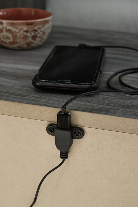 Baystorm Gray Dresser, Mirror and 2 Nightstands - Ornate Home