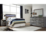 Baystorm Gray Full Panel Bed Headboard, Dresser, Mirror and Nightstand (Online Special Price) - Ornate Home