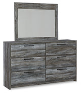 Baystorm Gray Full Panel Bed Headboard, Dresser, Mirror and Nightstand (Online Special Price) - Ornate Home