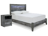 Baystorm Gray Full Panel Bed & Nightstand (Online Special Price) - Ornate Home