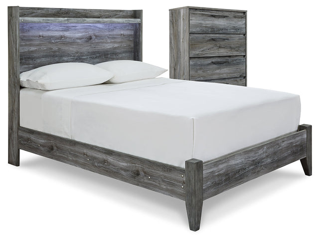 Baystorm Gray Full Panel Bedroom Set with Chest - Ornate Home