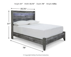 Baystorm Gray Full Panel Bedroom Set with Chest - Ornate Home