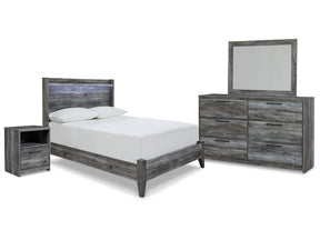 Baystorm Gray Full Panel Bedroom Set with Dresser, Mirror and Nightstand (Online Special Price) - Ornate Home