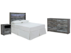 Baystorm Gray Full Panel Headboard, Dresser and Nightstand - Ornate Home