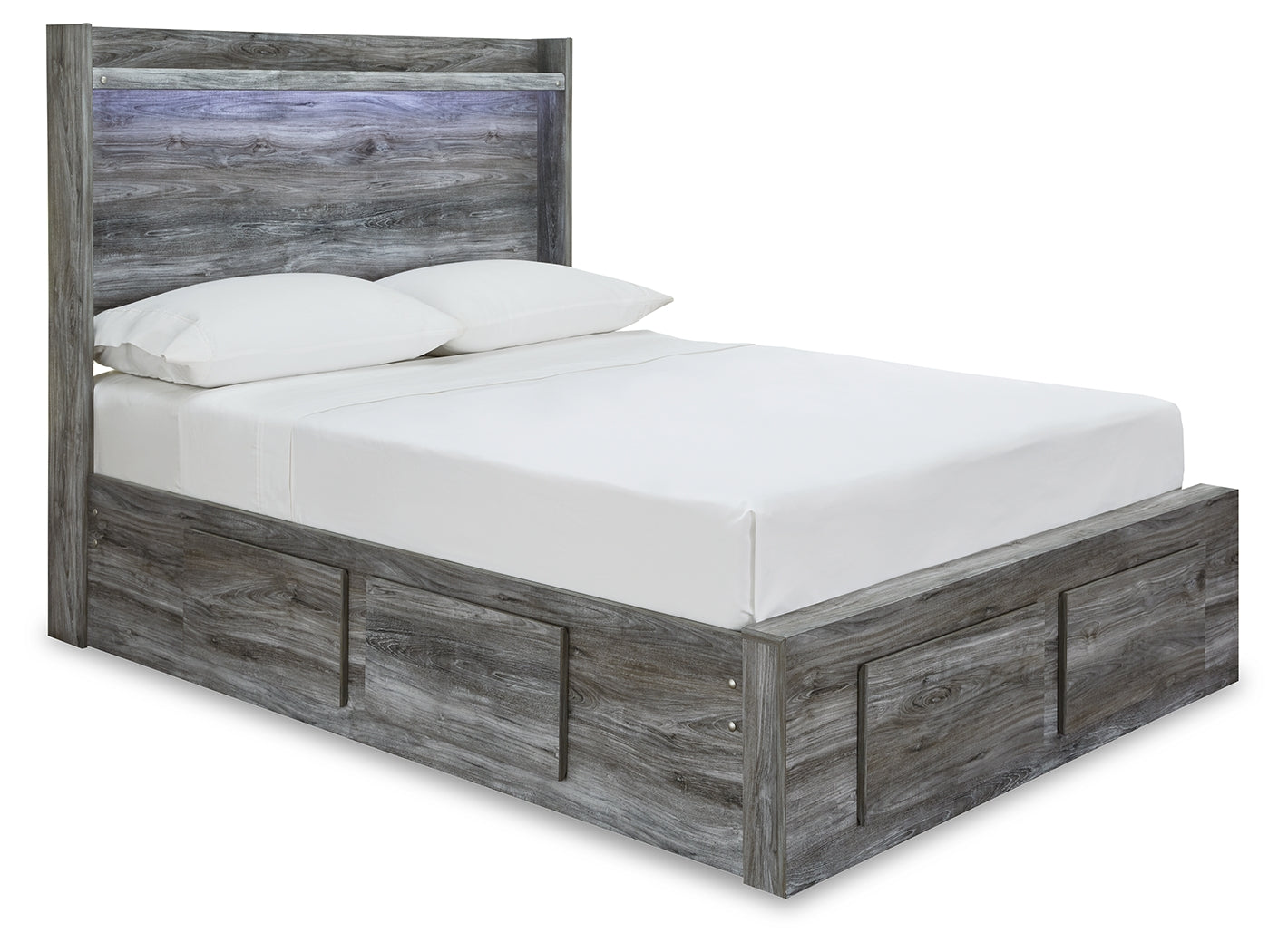 Baystorm Gray Full Panel Storage Bed & Dresser & Mirror (Online Special Price) - Ornate Home