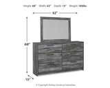 Baystorm Gray Full Panel Storage Bed & Dresser & Mirror (Online Special Price) - Ornate Home