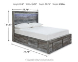 Baystorm Gray Full Panel Storage Bed & Dresser & Mirror (Online Special Price) - Ornate Home