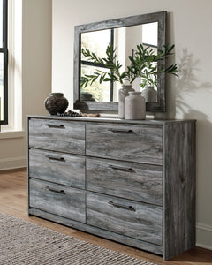 Baystorm Gray Full Panel Storage Bed & Dresser & Mirror - Ornate Home