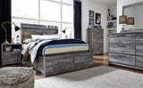 Baystorm Gray Full Panel Storage Bed & Dresser & Mirror - Ornate Home