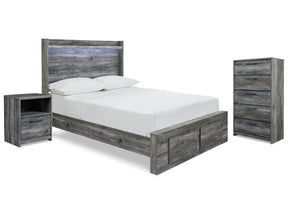 Baystorm Gray Full Storage Bed, Chest and Nightstand - Ornate Home