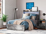 Baystorm Gray Full Storage Bedroom Set with Dresser, Mirror and Nightstand (Online Special Price) - Ornate Home