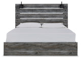 Baystorm Gray King Panel Bed & Dresser & Mirror & 2 Nightstands - Ornate Home
