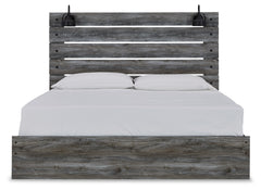 Baystorm Gray King Panel Bed & Dresser & Mirror & 2 Nightstands - Ornate Home