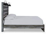 Baystorm Gray King Panel Bed & Dresser & Mirror & 2 Nightstands - Ornate Home